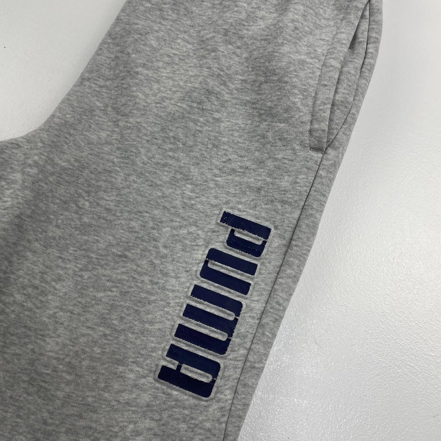 PUMA Track Pants Jogger Style Grey Boys Size L (14-16) Casual Wear