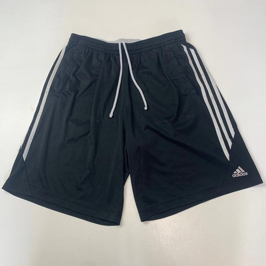 ADIDAS Climacool Basketball Shorts Black Striped Casual Athletic Mens Large