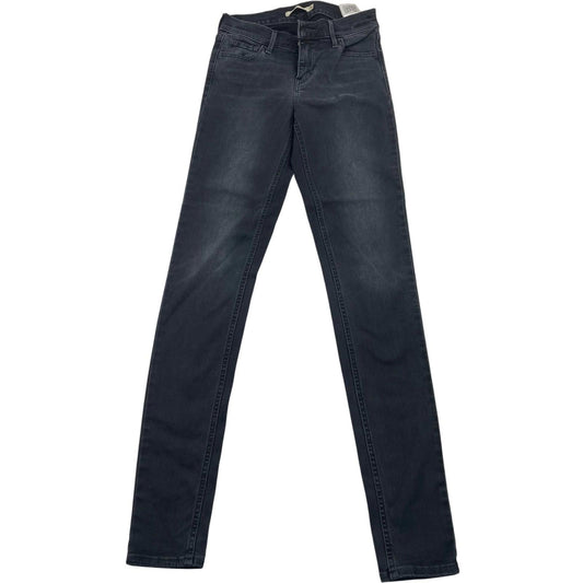 Levi's 710 Super Skinny Jeans Washed Black Women's UK 6