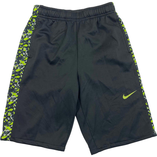 NIKE Therma-Fit Athletic Shorts Camo Trim Grey Boys Large