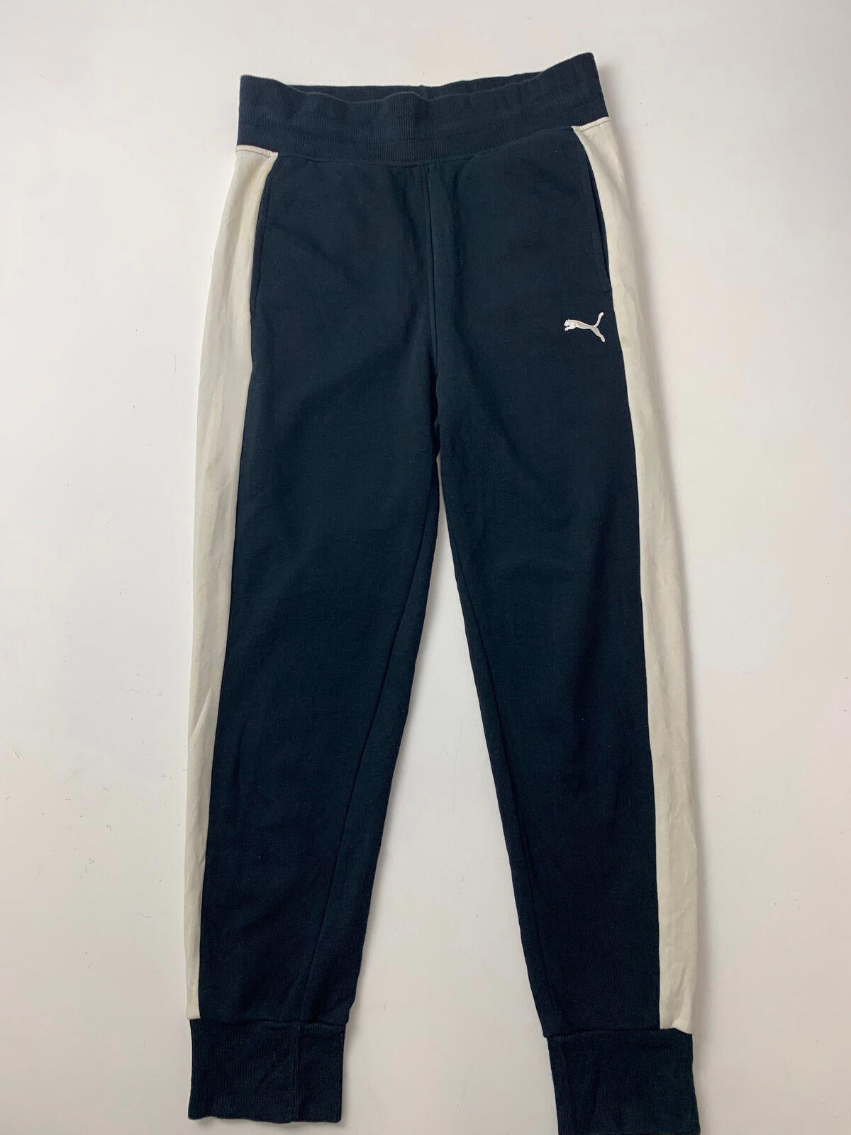 Women’s PUMA Jogging Bottoms /,uk 10 / Small / Blue & White / Joggers