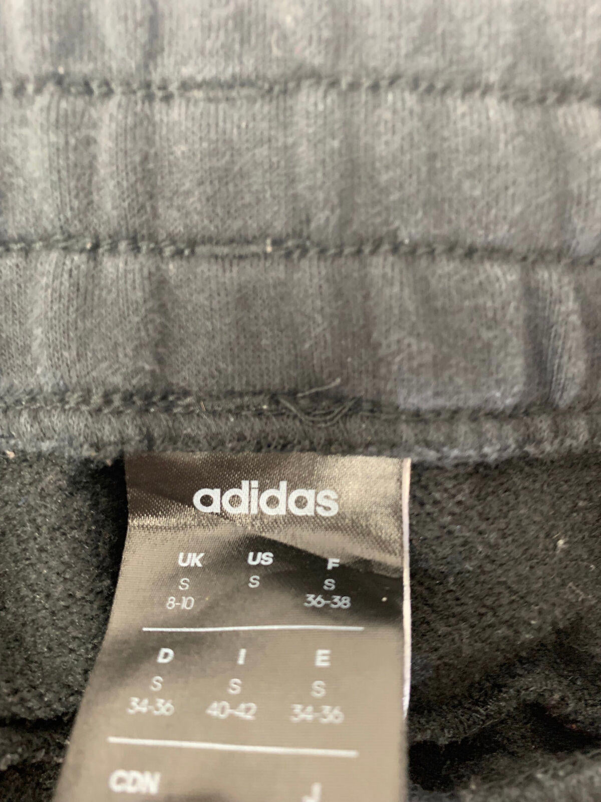 Womens ADIDAS Joggers / Black / Small / UK 8-10 / Jogging Bottoms / Sweatpants