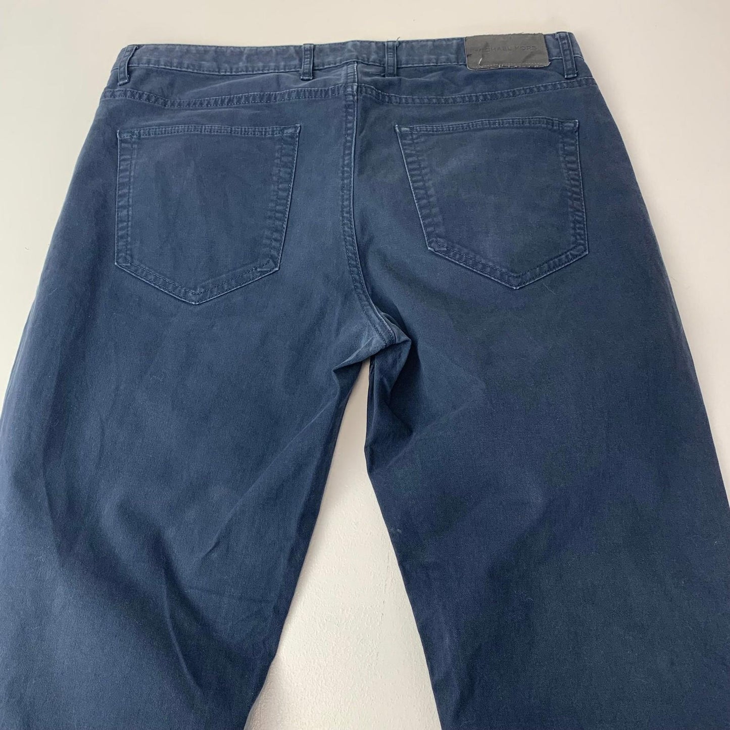 Michael Kors Parker Slim Fit Trousers Blue Mens 33/30