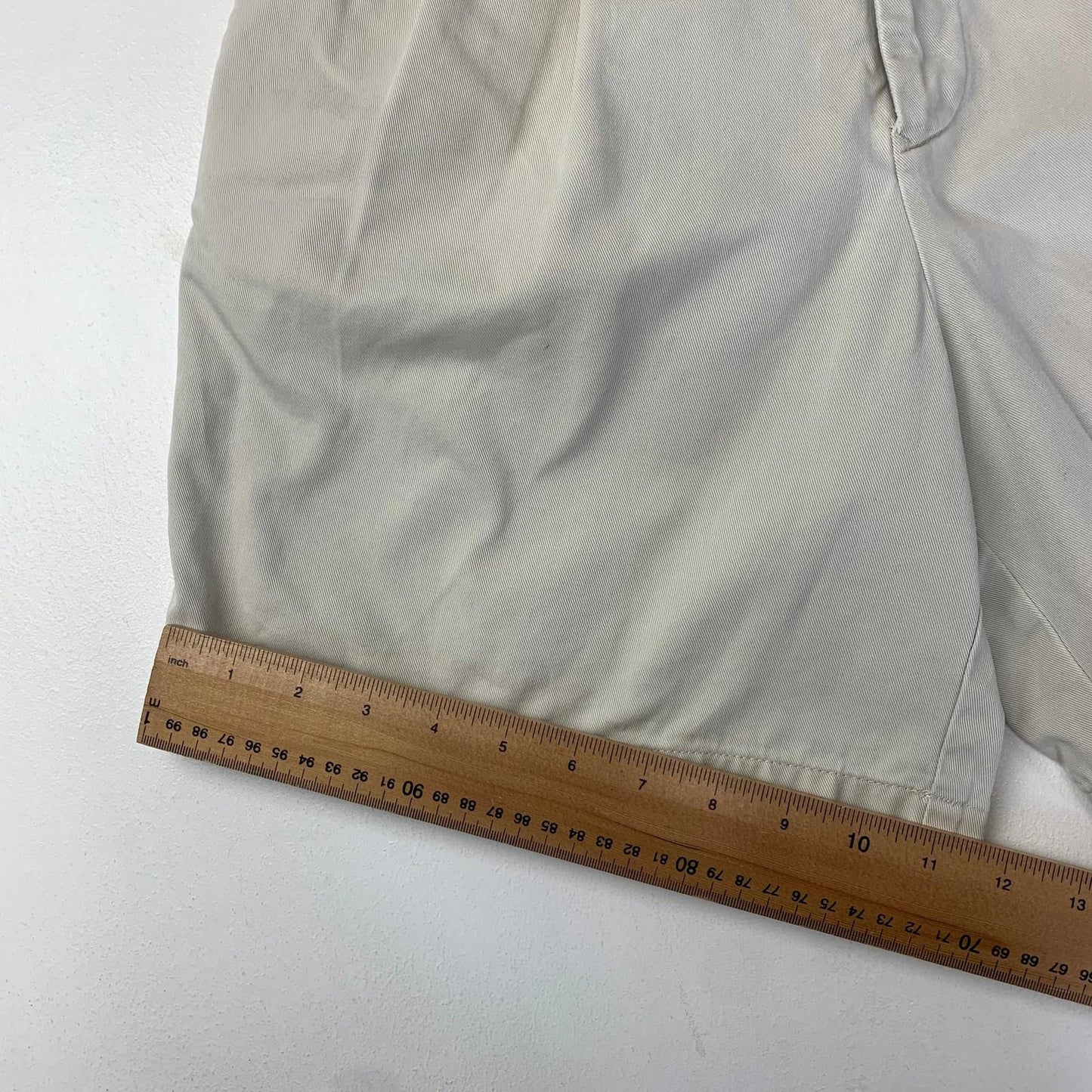 Ralph Lauren Polo Sport Bermuda Chino Shorts Beige Pleated Cotton Women Size 4