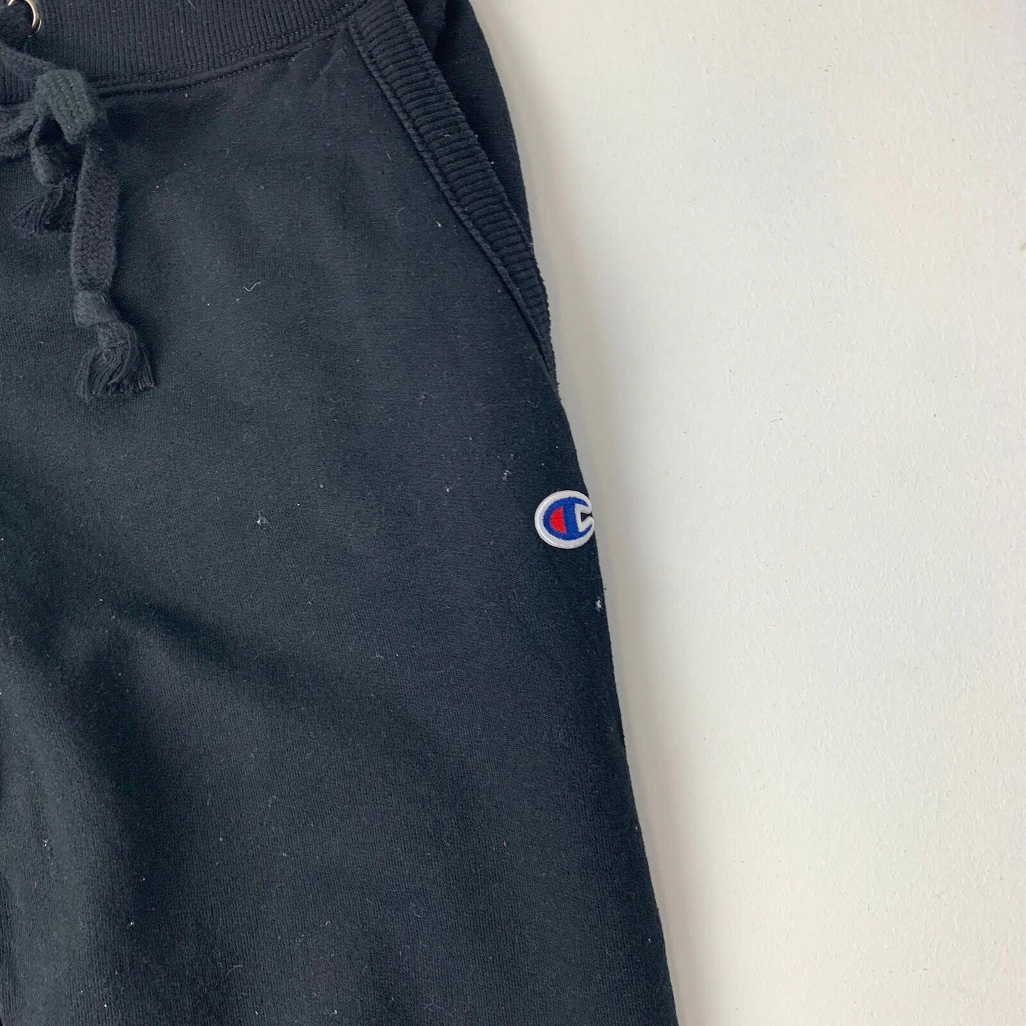 Womens CHAMPION Spellout Joggers / Black / Medium Jogging Bottoms / Sweatpants