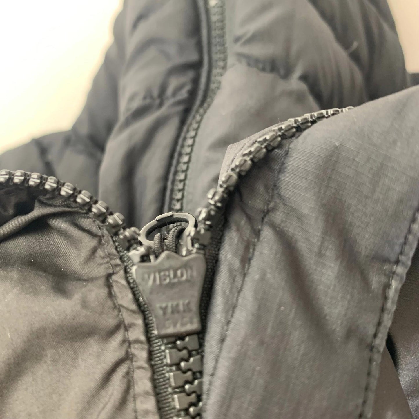 The North Face Puffer Jacket Hooded Insulated Black Women's Size L