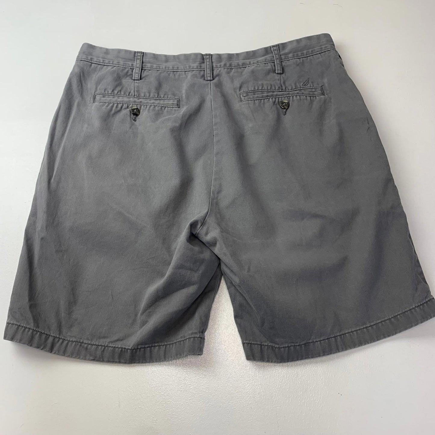 Nautica Chino Shorts Classic Style Grey Men's 36W