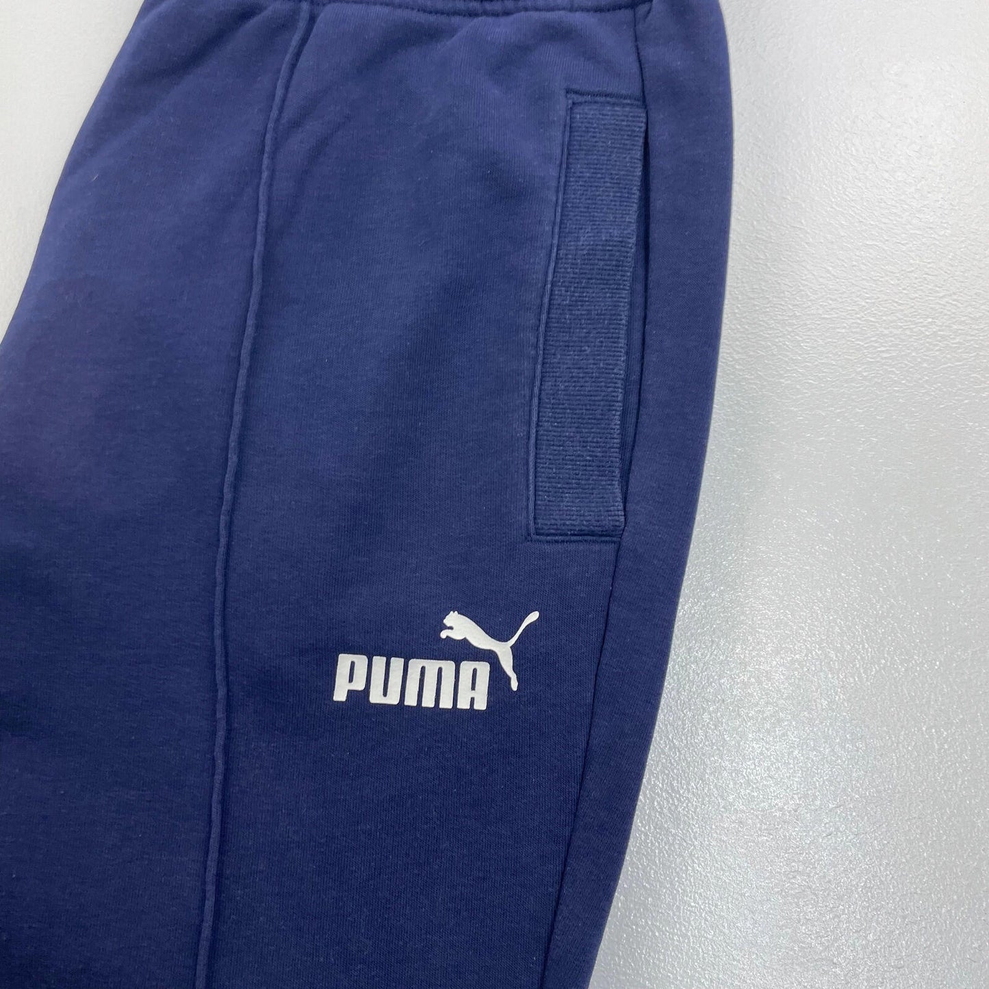 Women’s PUMA Dark Blue Centre Line Joggers , Sweatpants , Size Large