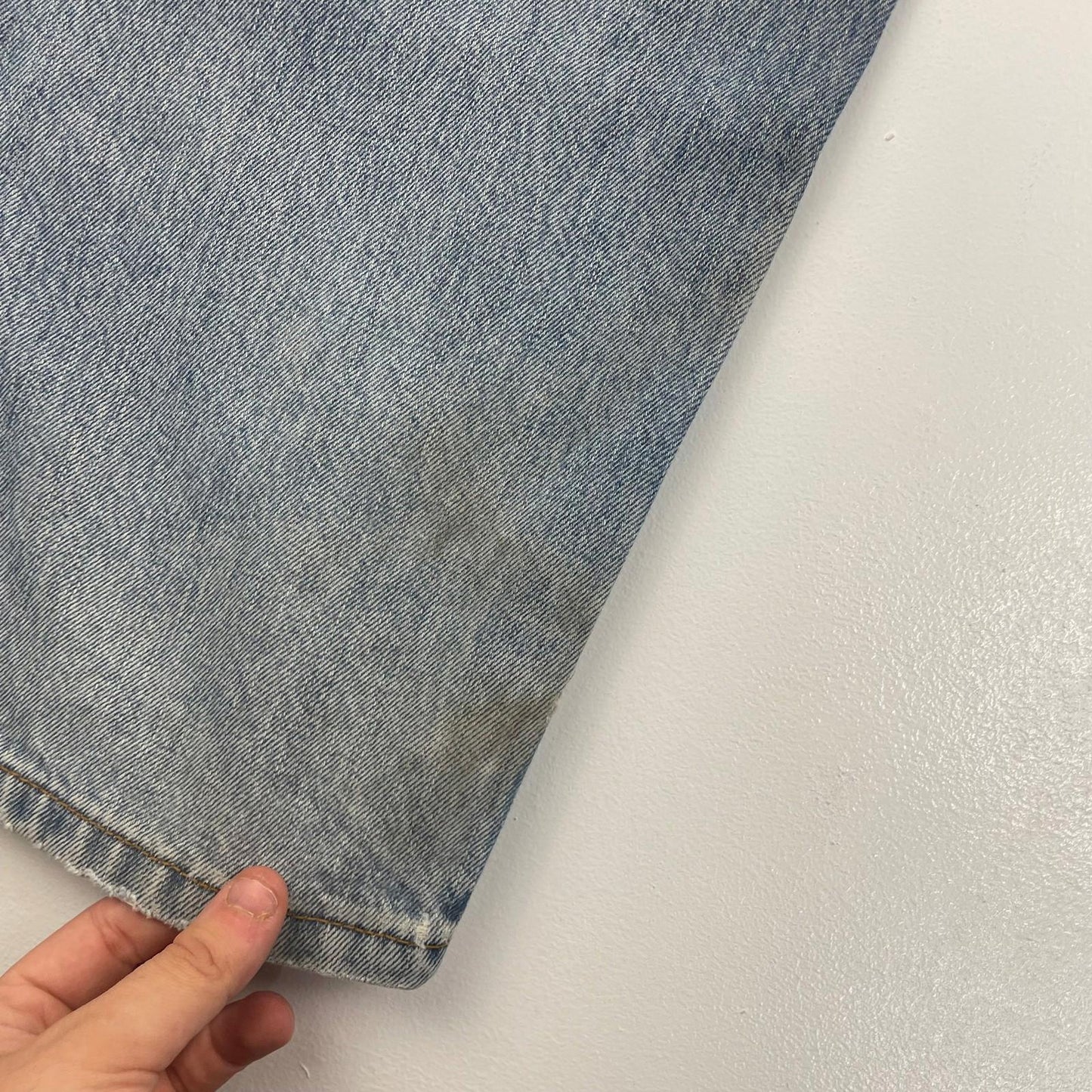 LEVI'S 501 Jeans Relaxed Fit Vintage Light Blue Denim Mens Size 38 X 30