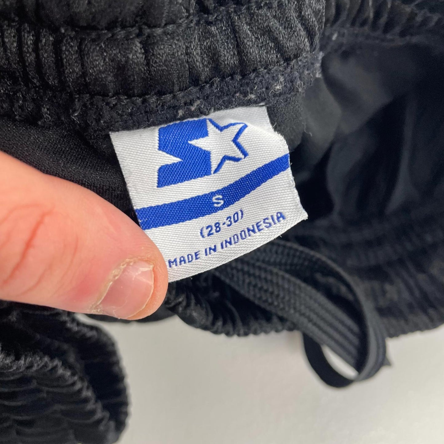 STARTER Athletic Shorts Elastic Waist Black Mens Small S