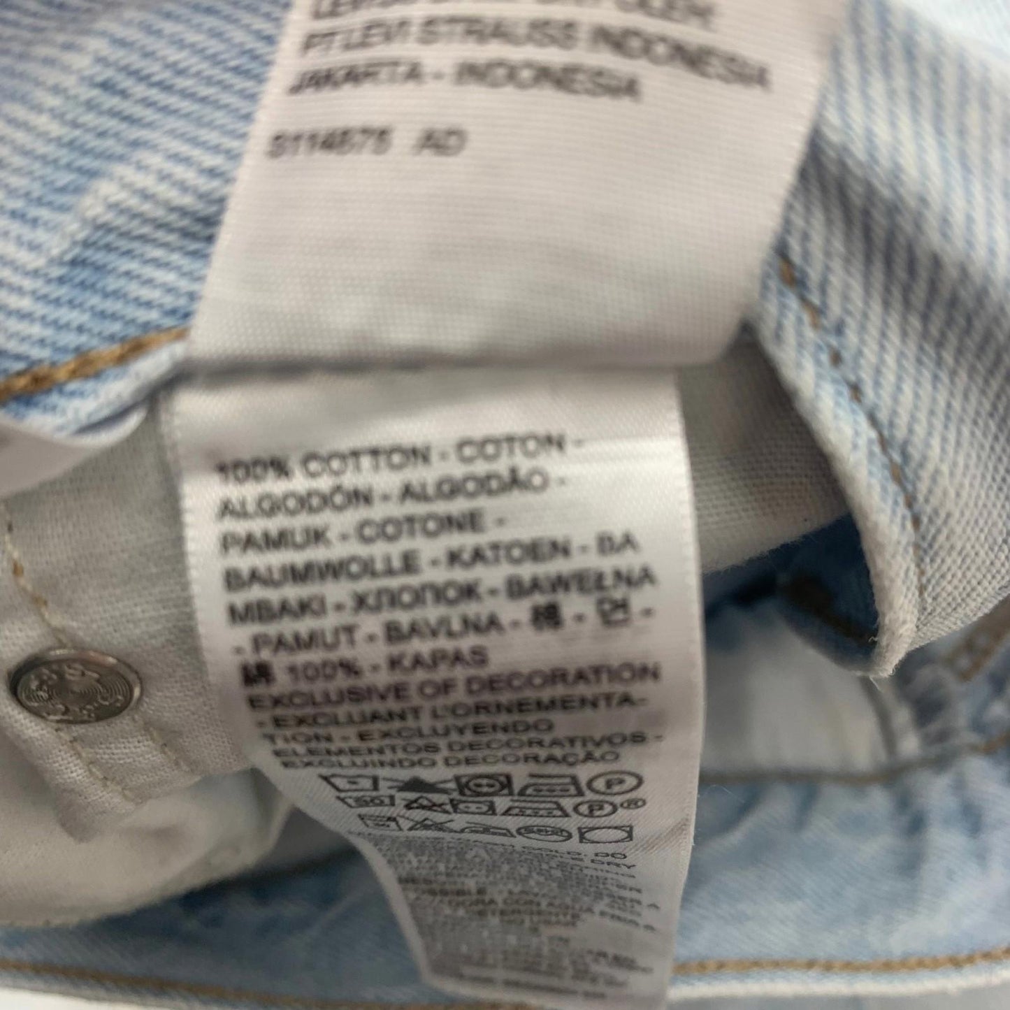 Levi's 80s Mom Jeans Light Wash Classic Retro Blue Women's W33 L30