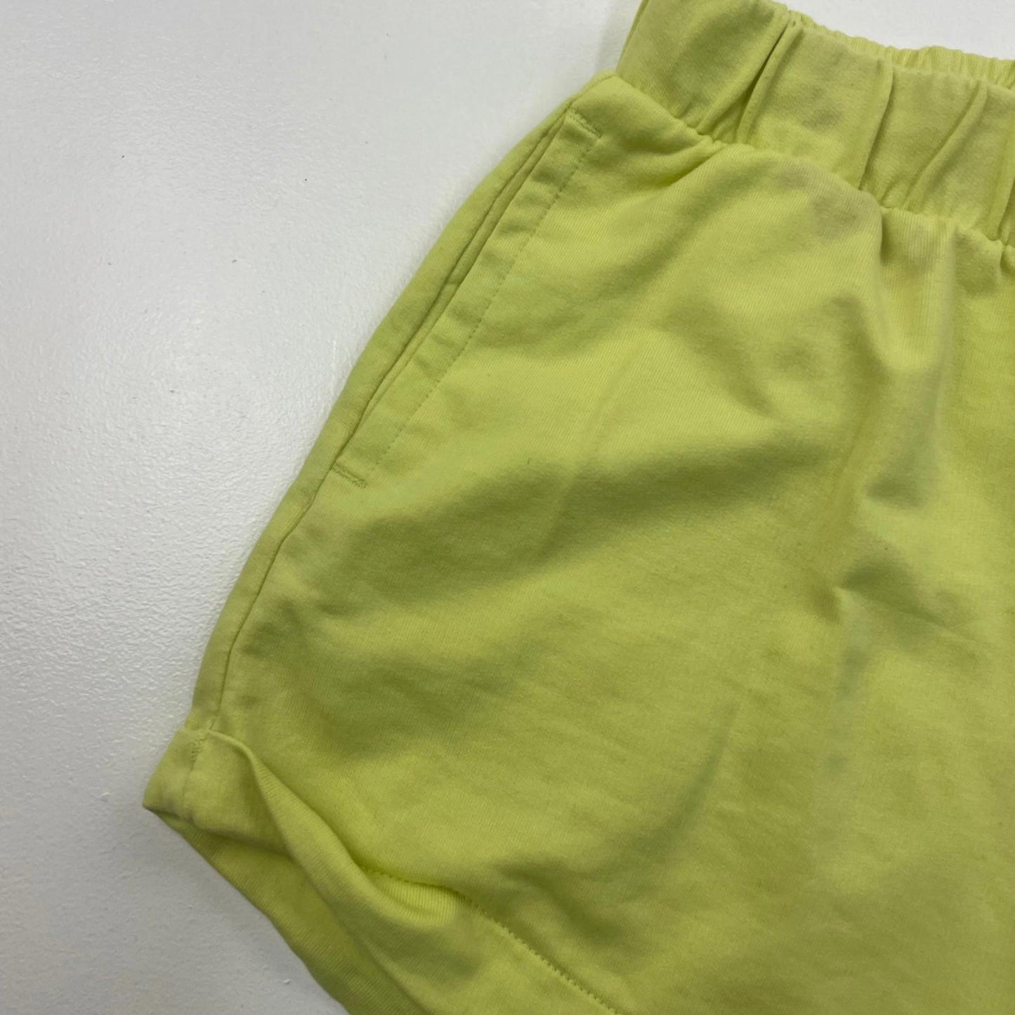 Puma Women's Elastic Waist Casual Shorts Bright Yellow XS