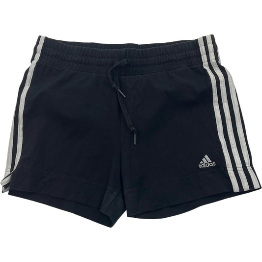 Adidas Activewear Shorts Athletic Striped Black Women S