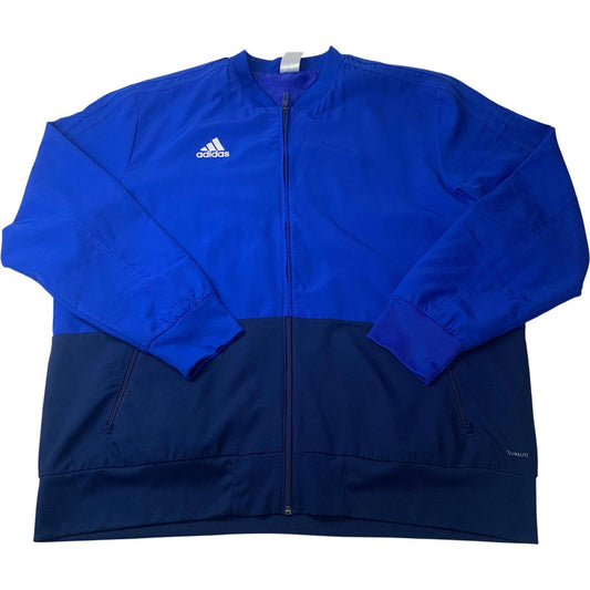 Adidas Climalite Track Jacket Full Zip Blue Mens 2XL