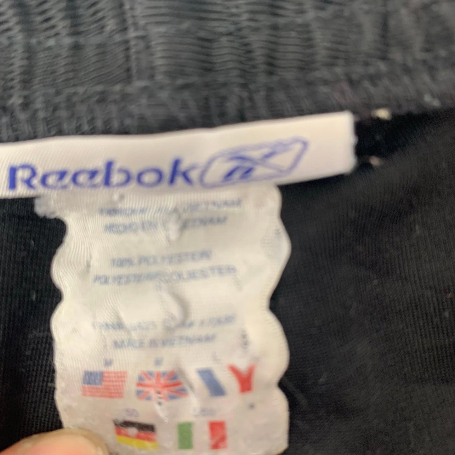 REEBOK Activewear Shorts Polyester Black Mens Size 32-34