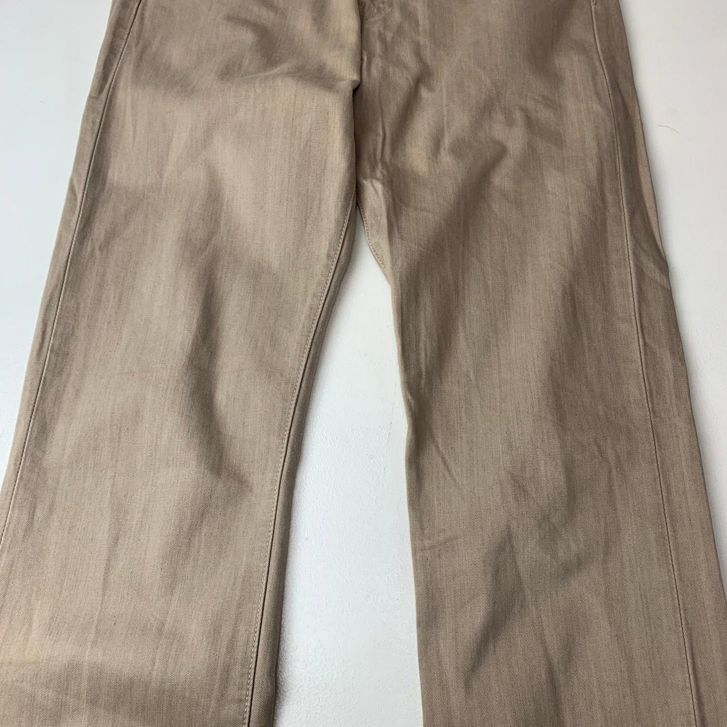 Levi's 501 Original Fit Straight Leg Beige Jeans Mens W31 L34