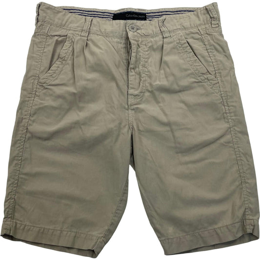Calvin Klein Jeans Chino Shorts Casual Beige Mens W28