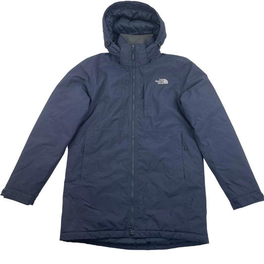 THE NORTH FACE Parka Jacket Insulated Winter Hooded Blue Mens Small
