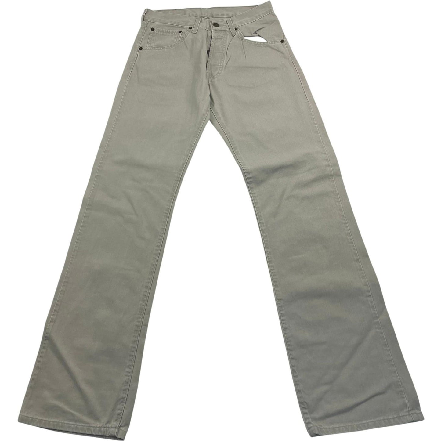 Levi Strauss 551 Straight Leg Beige Trousers Classic Mens W29 L34