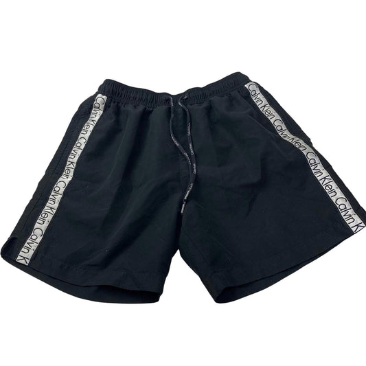 CALVIN KLEIN Swim Shorts Logo Tape Black Men's S