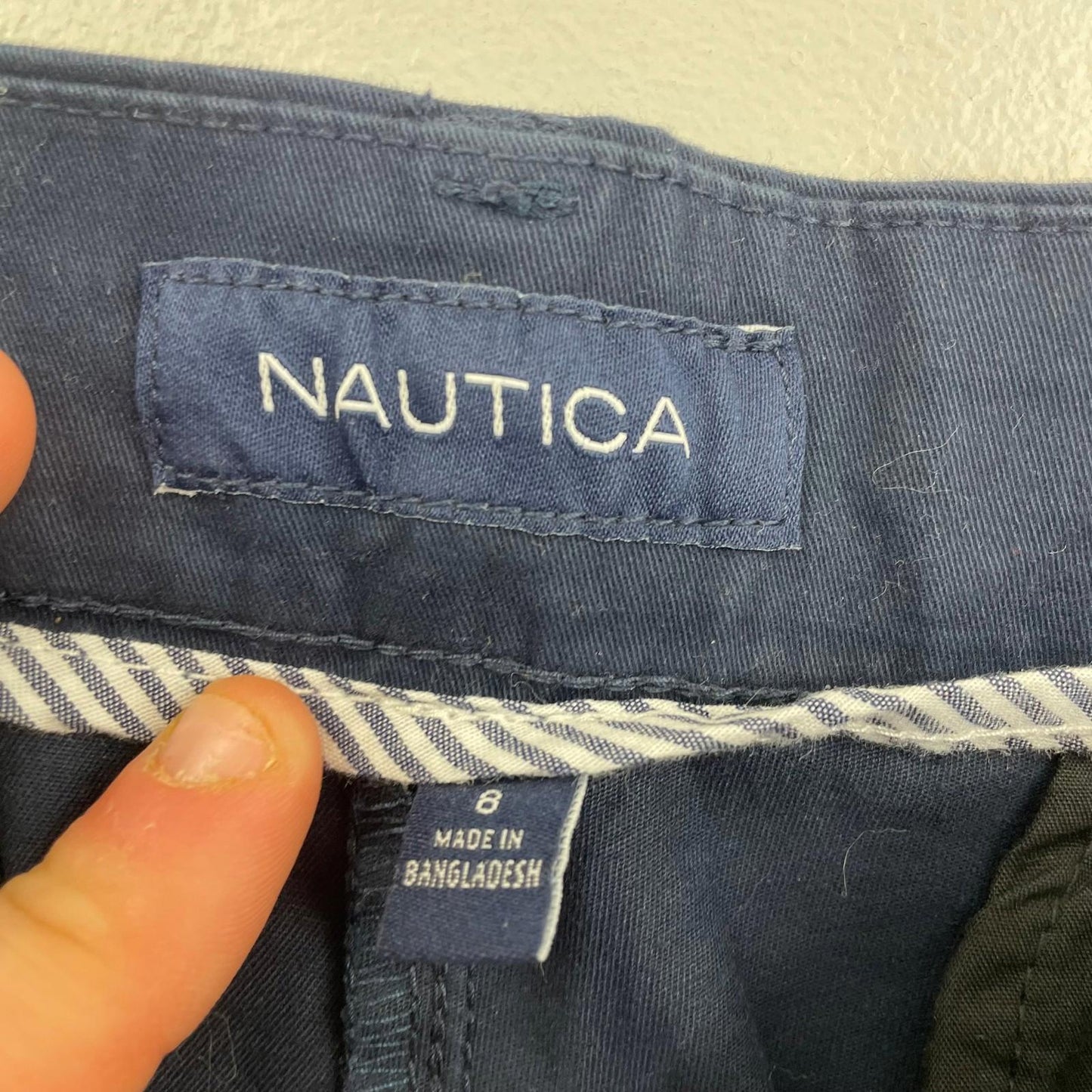 NAUTICA Bermuda Shorts Classic Navy Blue Women Label Size 8
