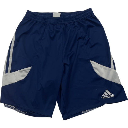 Adidas Climalite Athletic Shorts Blue Moisture Wicking Mens Small
