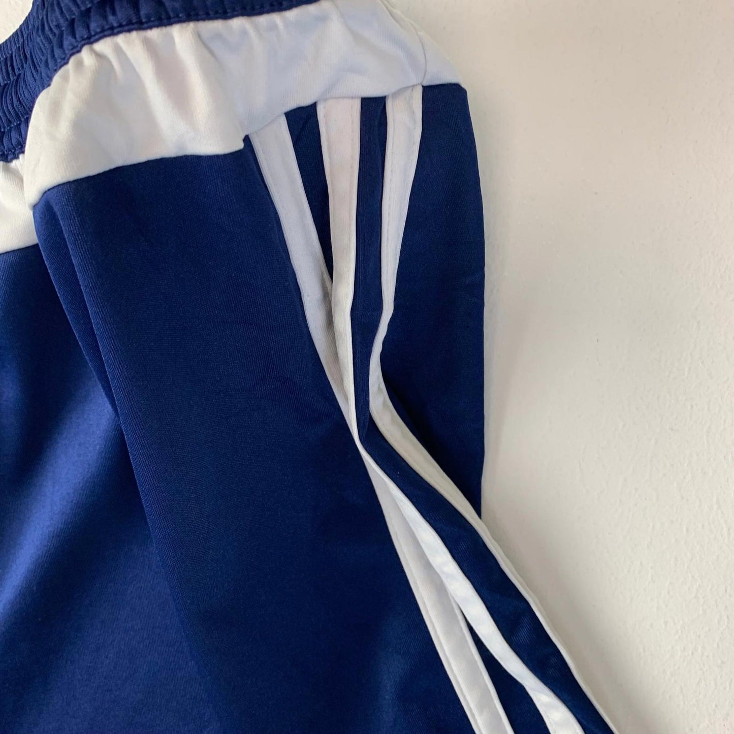 Adidas Climalite Shorts Blue Three Stripe Design Womens UK 8-10