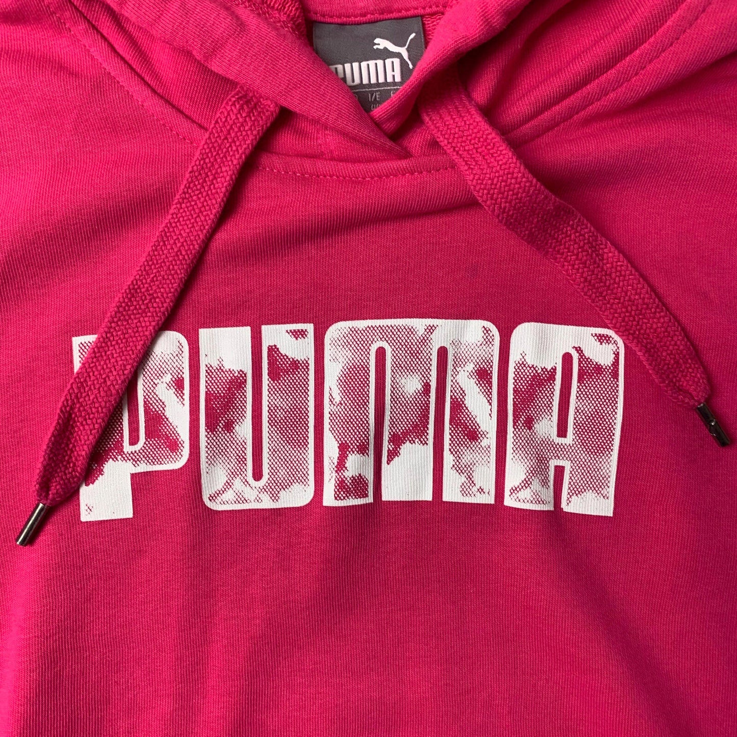 Women’s PUMA Pink Hoodie / Large / UK14 / Spellout