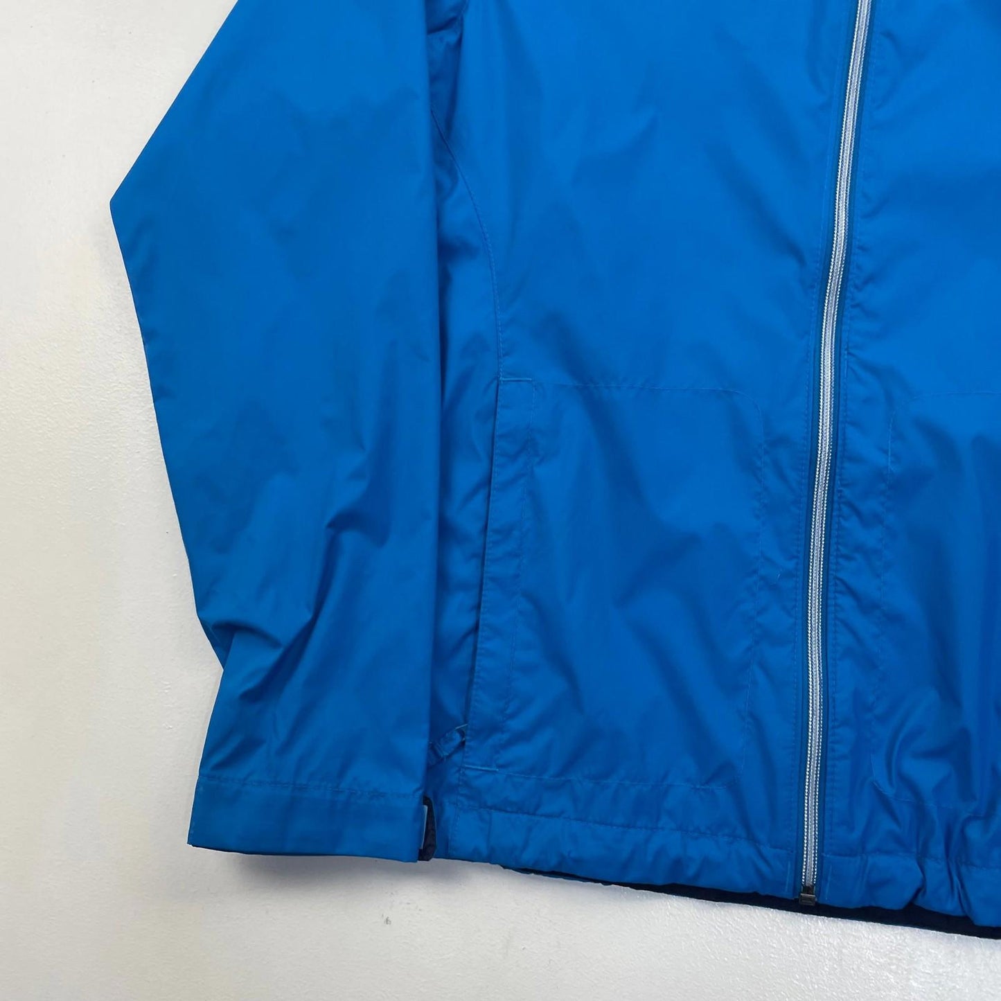 Columbia Rain Jacket Hooded Waterproof Lightweight Blue Womens Medium