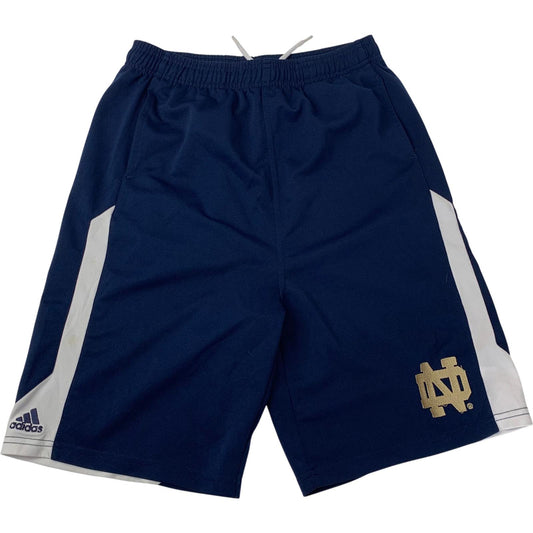 ADIDAS Boys Athletic Shorts Logo Blue Activewear XL 18/20