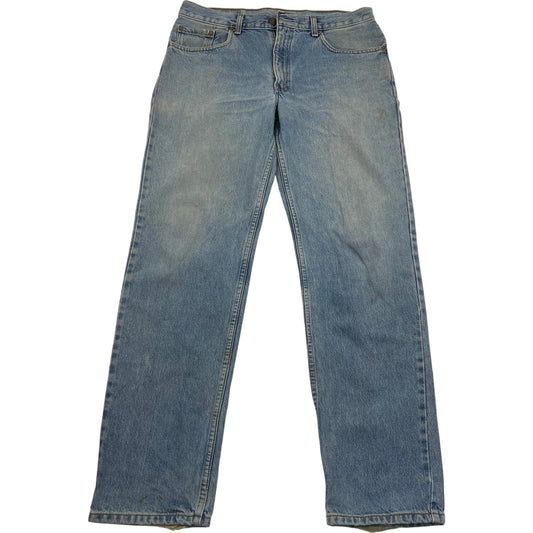 Levi's 501 Original Straight Leg Vintage Washed Denim Jeans Blue Mens W34 X L32