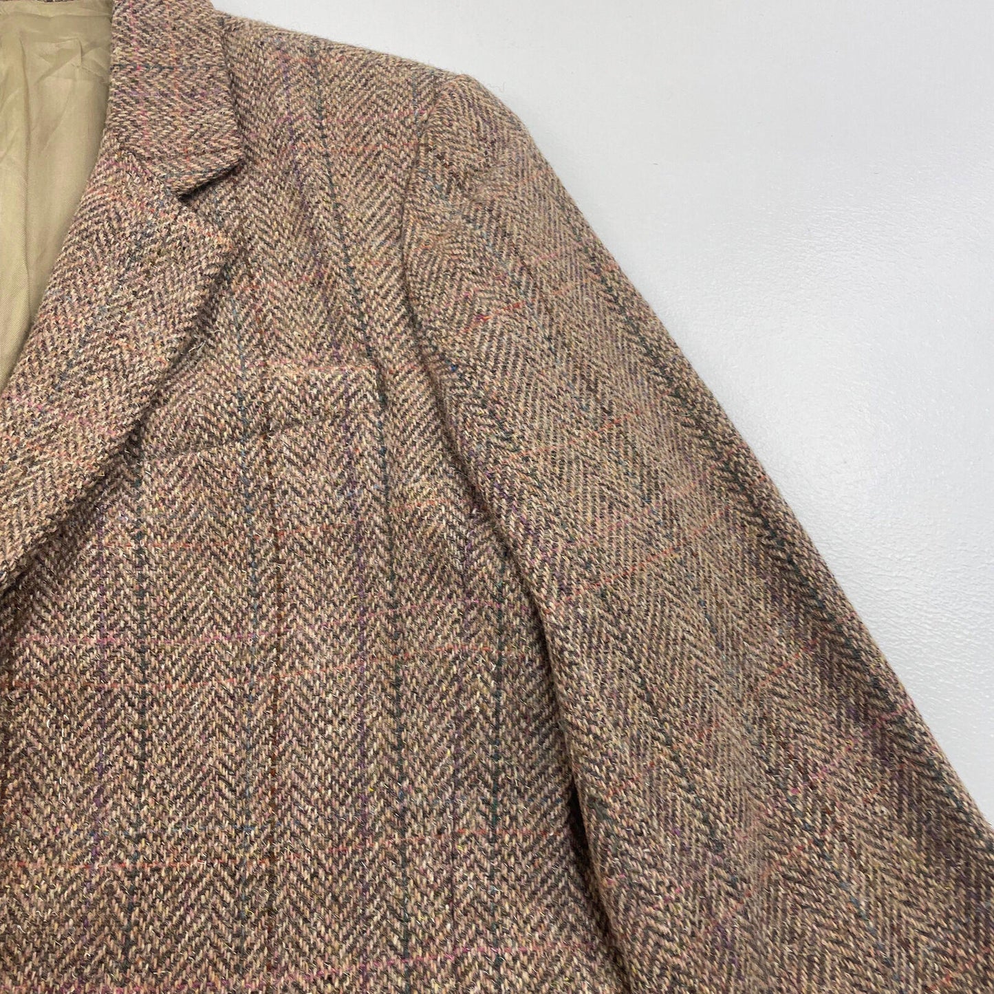 Women’s RICHARD EVANS Brown TWEED JACKET , Size 38R