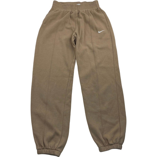 Nike Jogger Sweatpants Beige Relaxed Fit Logo Mens XS