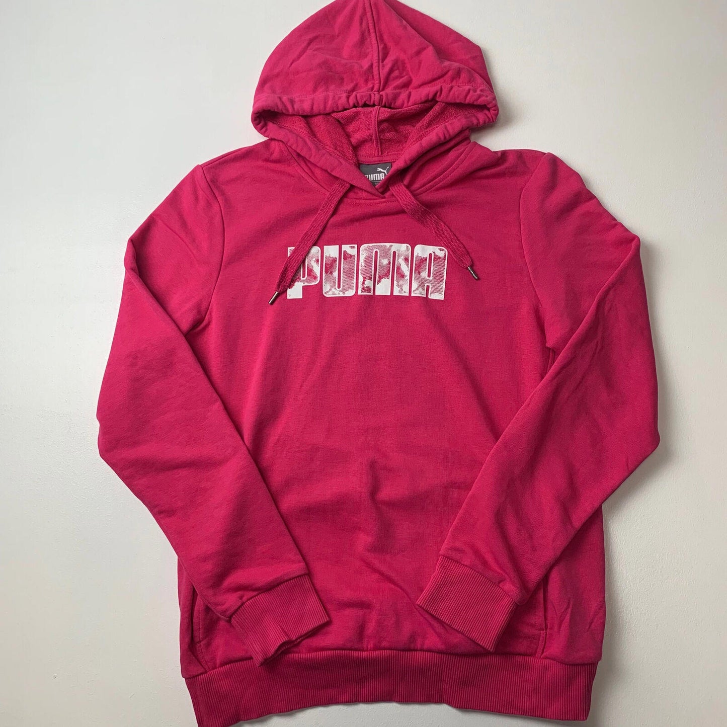 Women’s PUMA Pink Hoodie / Large / UK14 / Spellout
