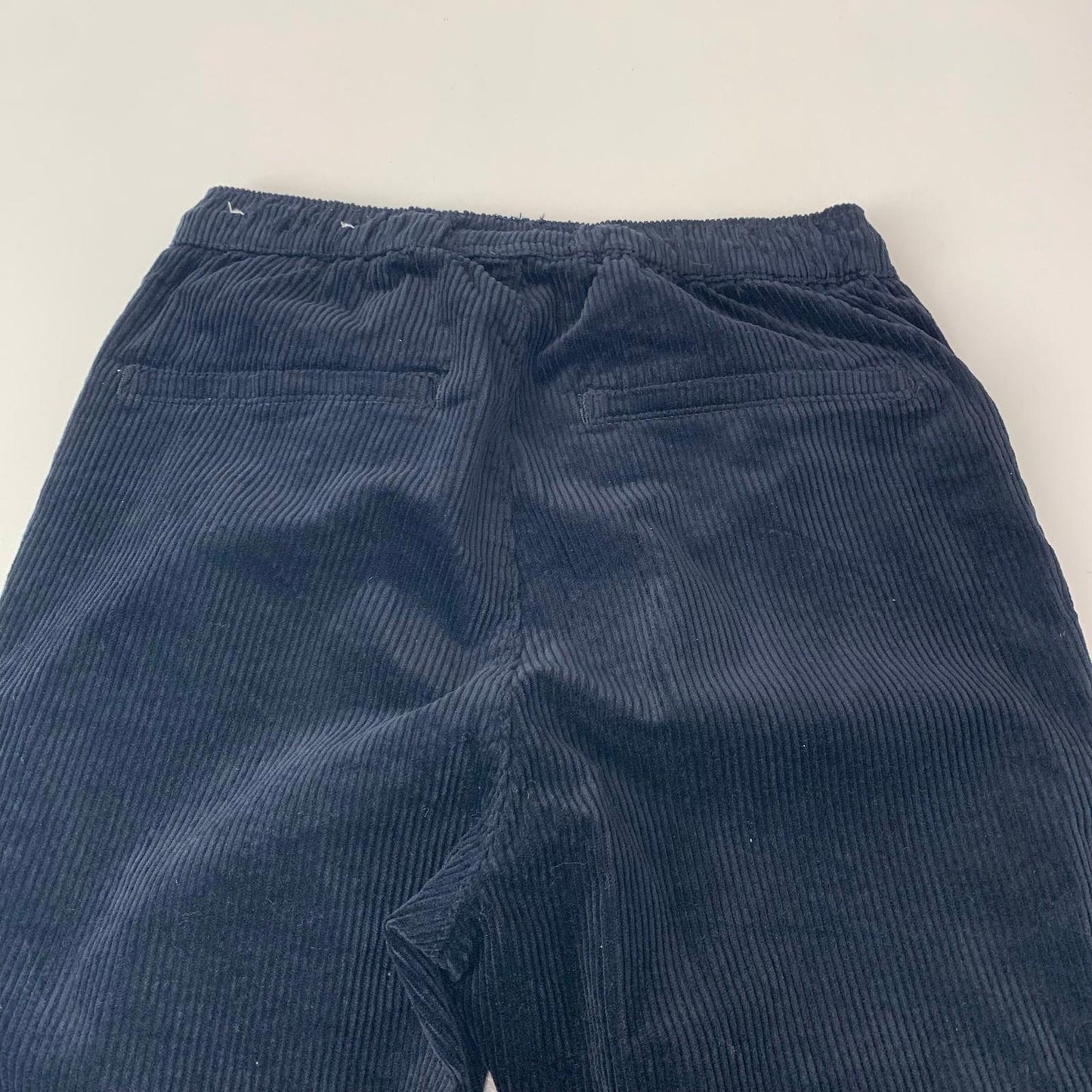 American Eagle Jogger Trousers Corduroy Elasticated Waistband Navy Mens XS