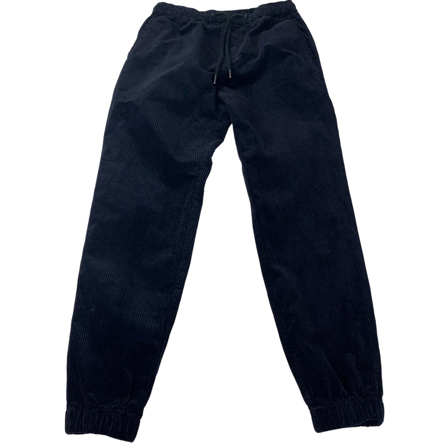 American Eagle Jogger Trousers Corduroy Elasticated Waistband Navy Mens XS