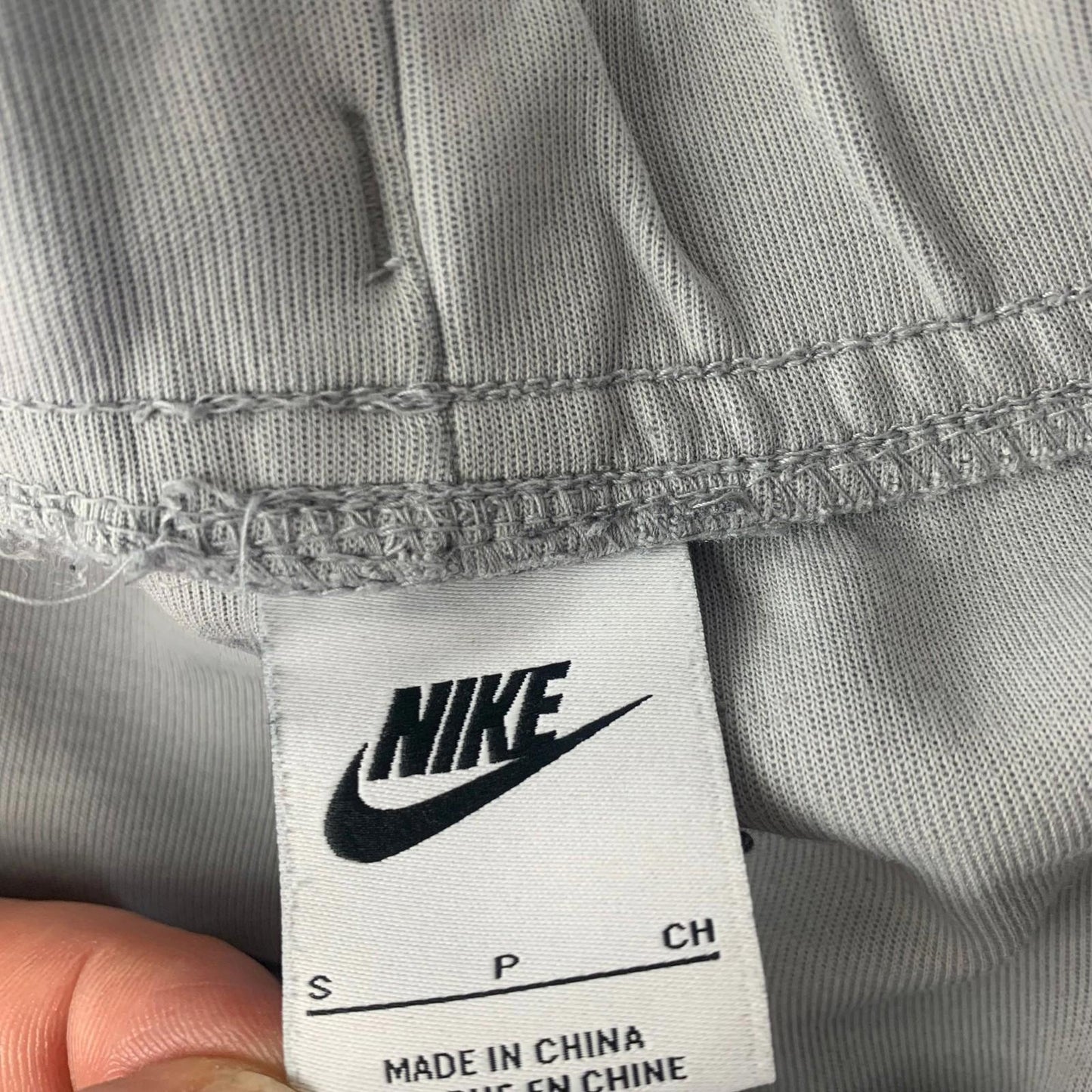 Nike Tech Fleece Joggers Grey Black Activewear Trousers Mens Size S