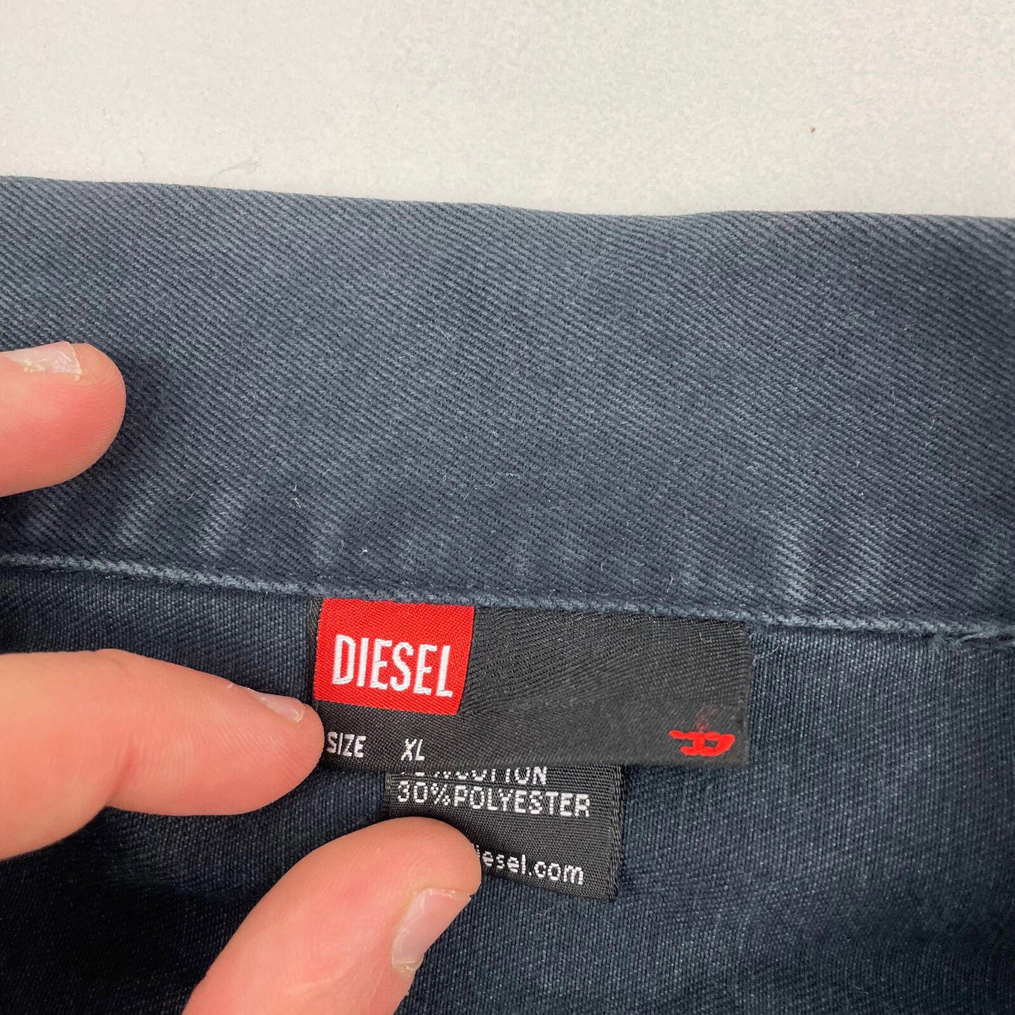 DIESEL Women’s Black Denim Trucker Jacket , Size XL