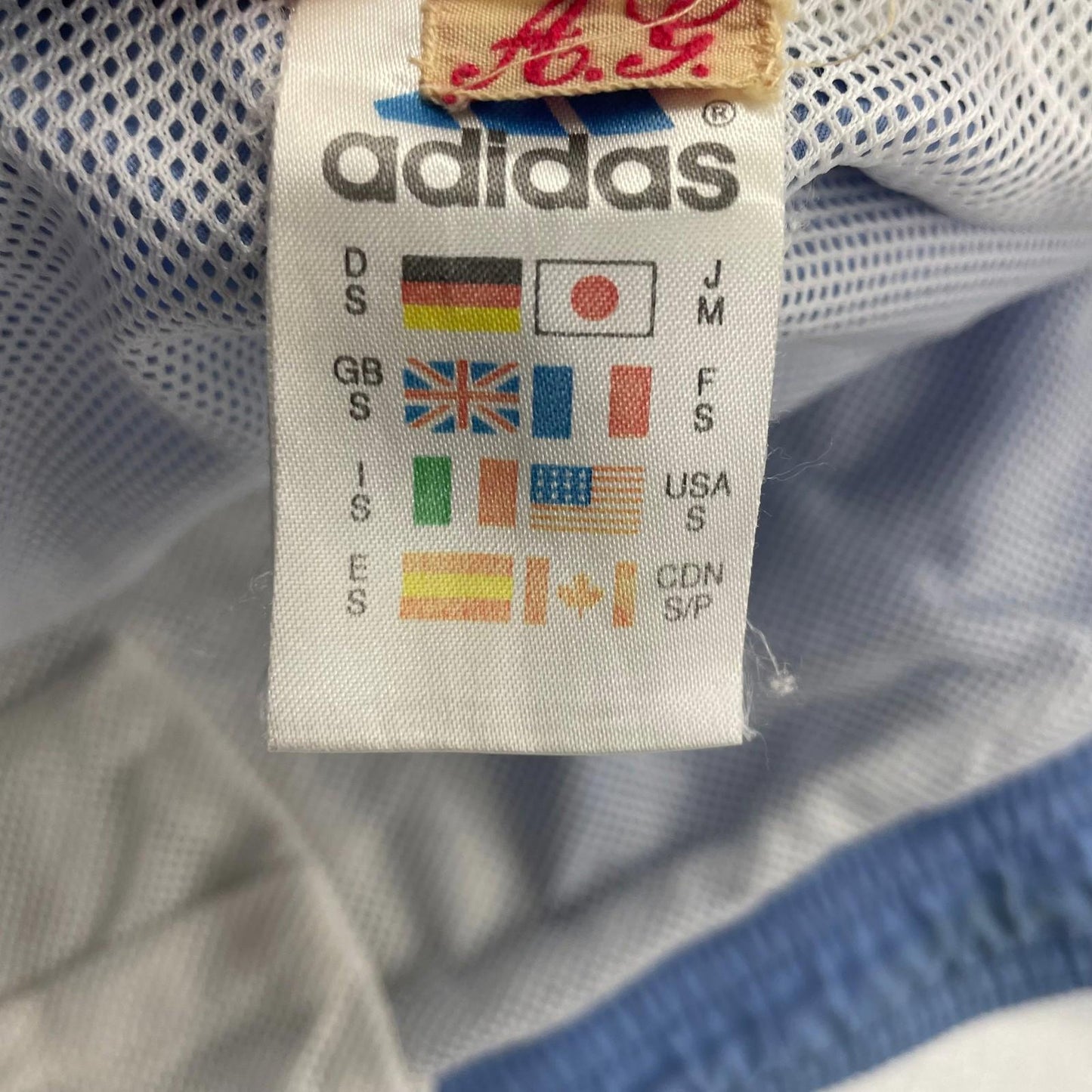 Adidas Swim Shorts Quick Dry Elastic Waist Blue Mens L