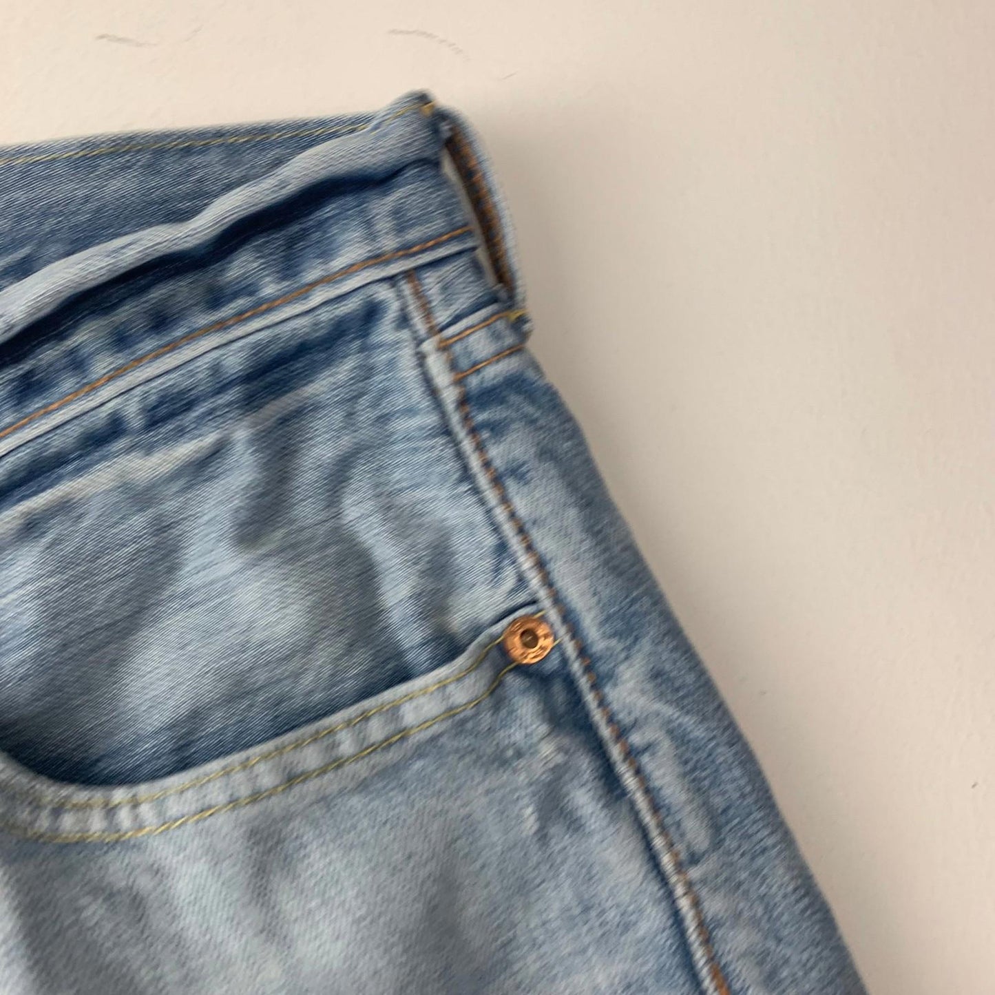 Levi's 501 Denim Shorts Hemmed Blue  Mens W31