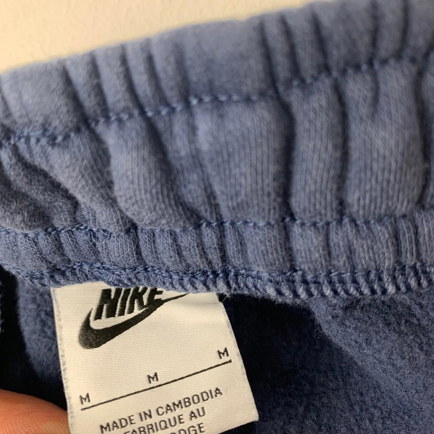 NIKE Jogger Sweatpants Fleece Athletic Blue Mens M