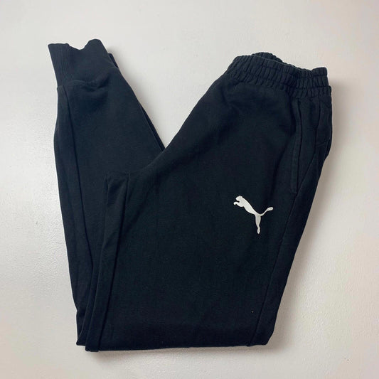 Mens PUMA Jogging Bottoms / Black / Small / Regular Fit / Joggers