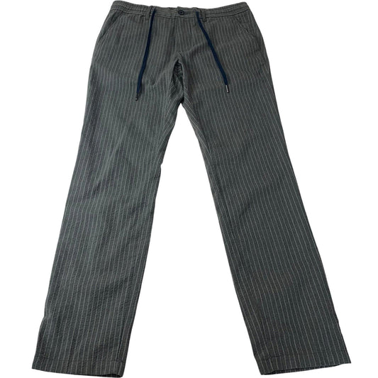 Tommy Hilfiger Pinstripe Trousers Casual Comfort Grey Mens 32/30