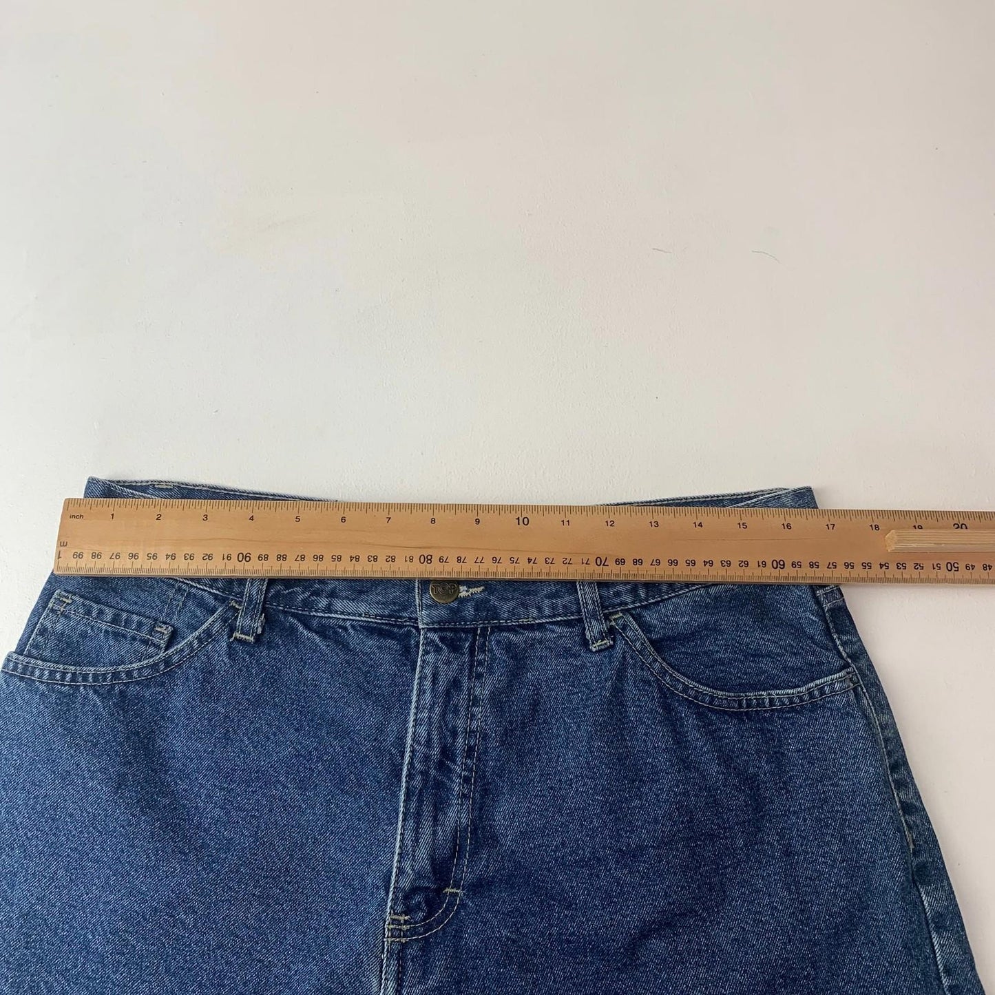 Top Jeans Denim Shorts Casual Blue Mens W34 / L