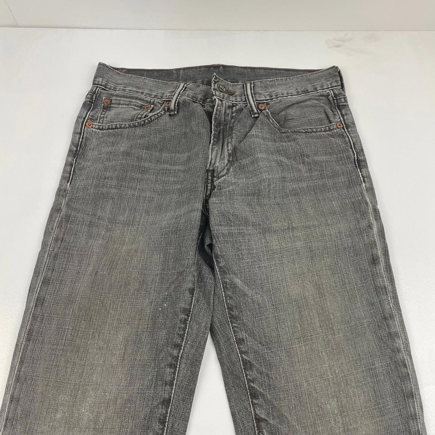 LEVI'S 511 Jeans Slim Fit Straight Leg Grey Denim Mens W29 L32