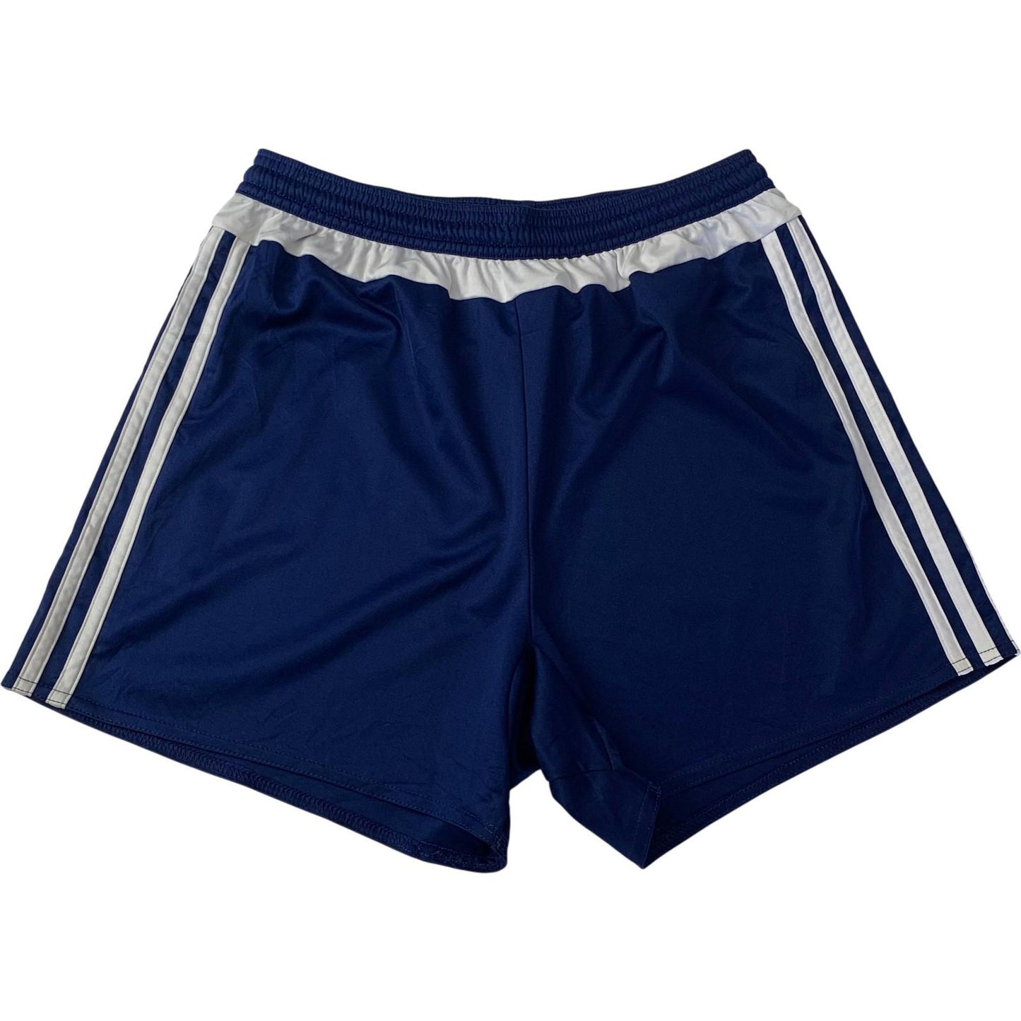Adidas Climalite Shorts Blue Three Stripe Design Womens UK 8-10
