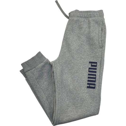 PUMA Track Pants Jogger Style Grey Boys Size L (14-16) Casual Wear