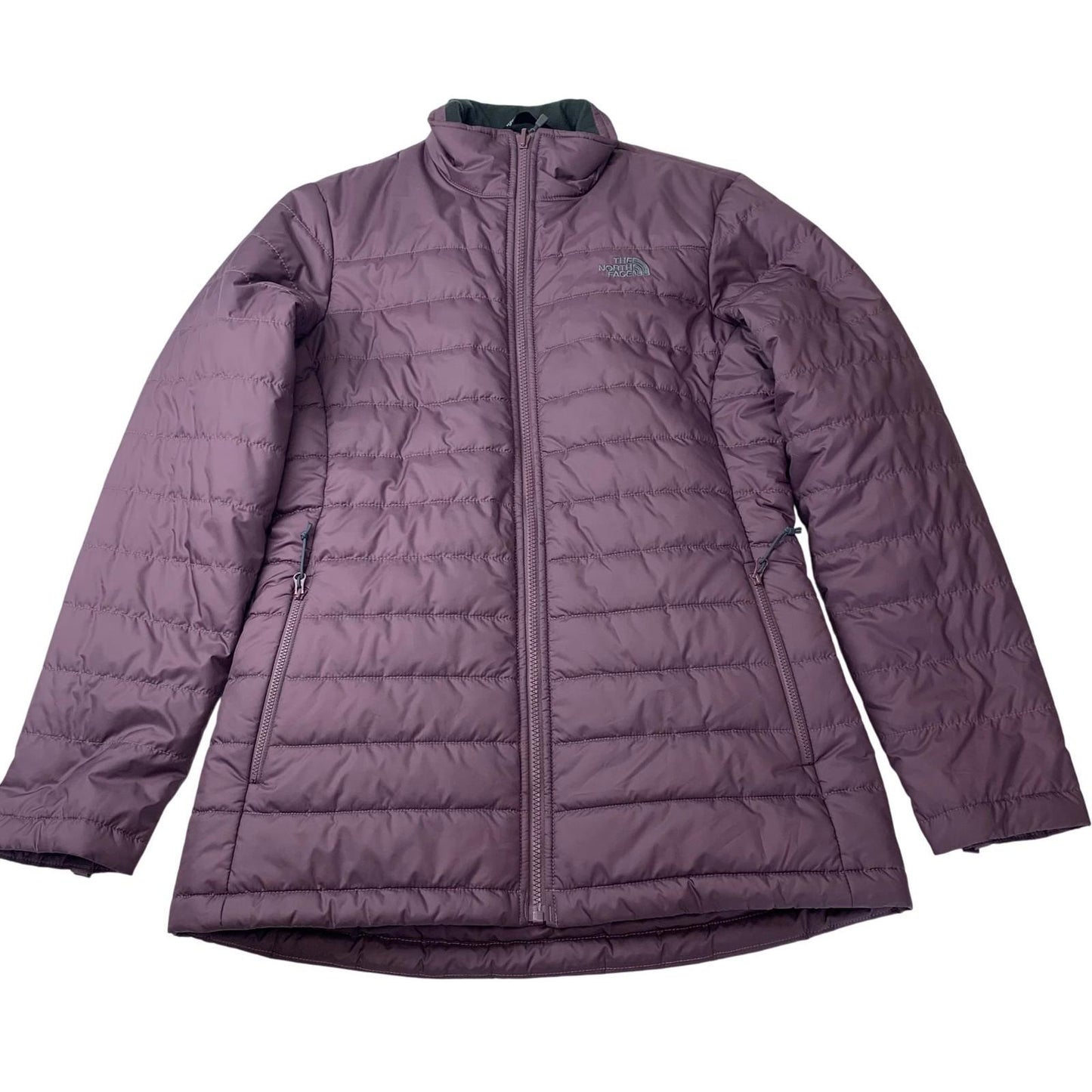 The North Face Women's Puffer Jacket Quilted Purple Full Zip M