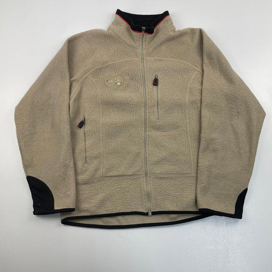 Men’s FILA Beige Ski Fleece Jacket , Size Medium