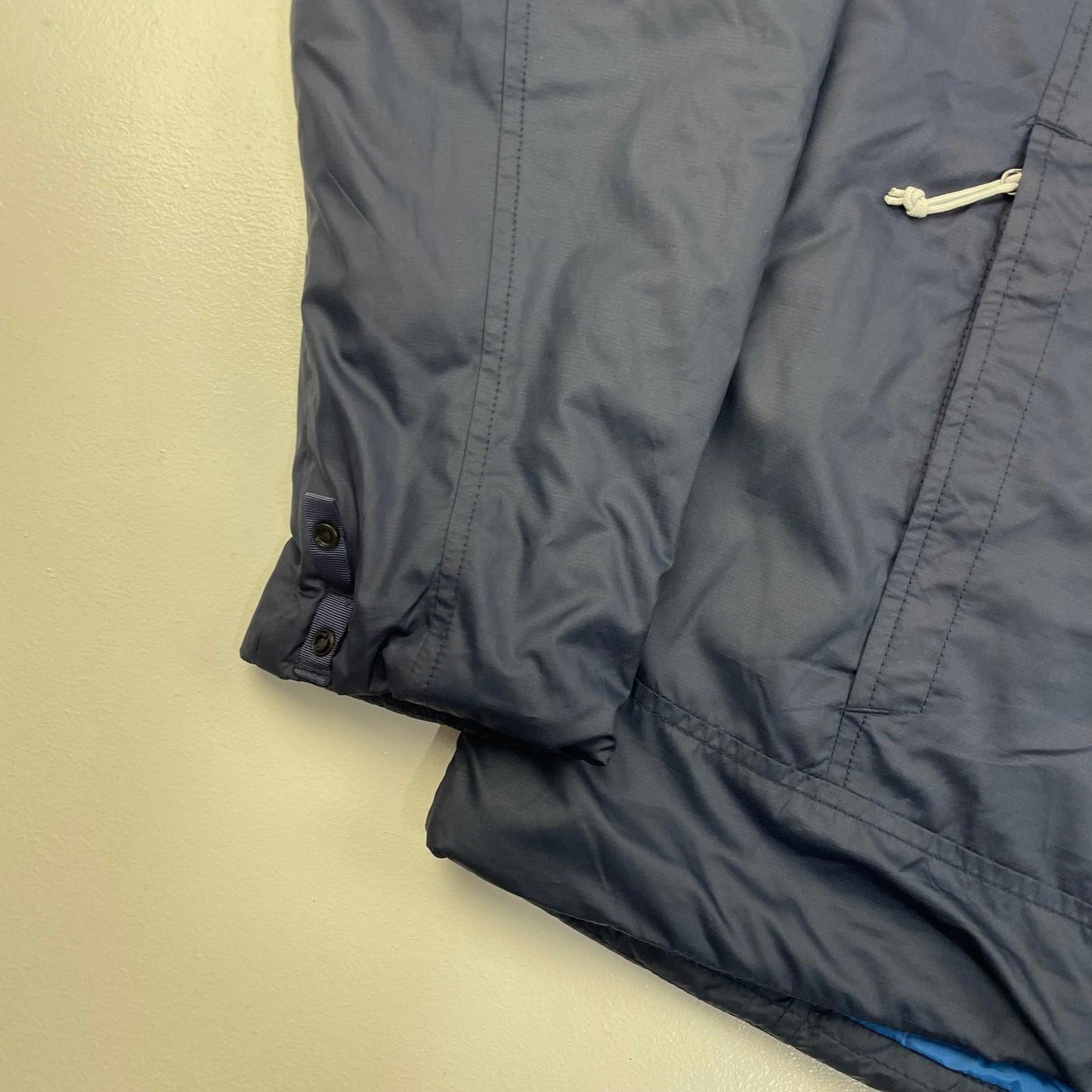 THE NORTH FACE Jacket Insulated Blue Zip Pockets Outdoor Mens M